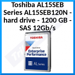 Toshiba AL15SEB Series AL15SEB120N - Hard drive - 1200 GB - internal - 2.5" - SAS 12Gb/s - 10500 rpm - buffer: 128 MB